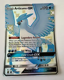 Pokemon TCG Articuno GX SV54/SV94 Hidden Fates Shiny Vault Full Art Holo - Image 1