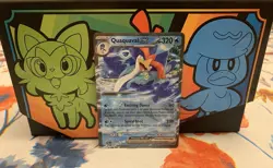 Pokemon TCG Quaquaval ex 052/193 Sv02: Paldea Evolved Holo Double Rare - NM/M - Image 1