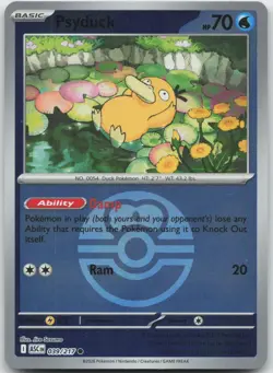 Psyduck (Love Ball) 039/217 Holo Common Ascended Heroes Pokemon Reverse Holo NM - Image 1