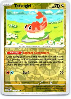 Tatsugiri 131/167 Uncommon Twilight Masquerade Pokemon Reverse Holo Near Mint - Image 1