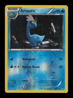 REVERSE HOLO AMAURA UNCOMMON 25/111 HP POKEMON - Image 1