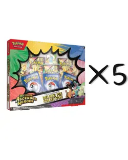 LOT OF 5 Pokemon TCG Ascended Heroes First Partners Deluxe Pin Collection Sealed - Image 1