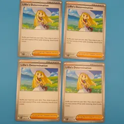 x4 Playset - Lillie's Determination Lillies 192/217 ASC Pokemon TCG - Image 2