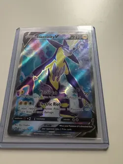 Pokemon Toxtricity V Ultra Rare Full Art Holo 182/192 Rebel Clash 210 HP - Image 1