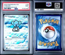 2025 POKEMON BLK EN CUBCHOO ILLUSTRATION RARE 109/086 PSA 9 - Image 3