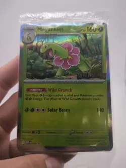 STAFF SEALED Meganium Alakazam Mega Evolution Prerelease Promo Pokemon Cards - Image 1