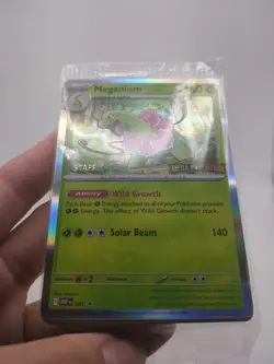 STAFF SEALED Meganium Alakazam Mega Evolution Prerelease Promo Pokemon Cards - Image 2