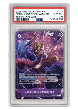 Bandai One Piece Card Game Lot 4 PSA 10 AA Holo Koby Pudding Doflamingo - Image 5