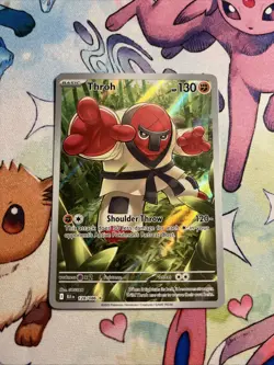 Pokemon TCG Throh Illustration Rare Card 128/086 Sv: Black Bolt Near Mint - Image 1