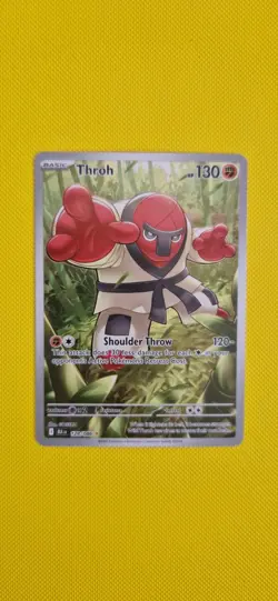 Pokemon TCG Throh Illustration Rare Card 128/086 Black Bolt - Mint Condition - Image 1