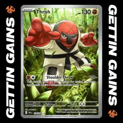 Throh - 128/086 - Illustration Rare - Black Bolt - Pokemon Card - NM/M - Image 1