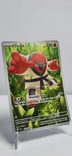 Pokemon TCG Throh 128/086 Illustration Rare Black Bolt IR NM/M - Image 2