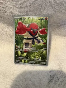 Pokemon TCG Throh 128/086 Illustration Rare – S&V Black Bolt Set – English NM - Image 1