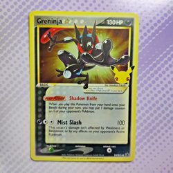 Pokemon Card Greninja Gold Star SWSH144 Celebrations Black Star Promo Holo - Image 1