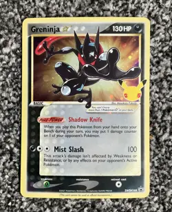 Pokemon Greninja Gold Star SWSH144 Celebrations Promo Card PSA 9 Mint - Image 1