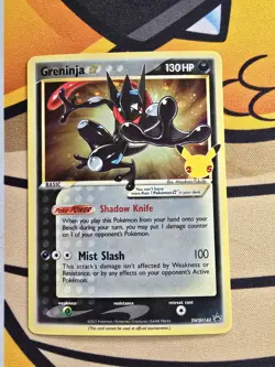 Pokemon Greninja SWSH144 Celebrations Black Star Promo Shiny Holo Card - Image 1