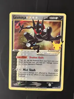 Greninja Gold Star SWSH144 - Celebrations ETB Promo Pokemon Card - NM - Image 1