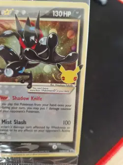 Pokemon Celebrations Greninja Gold Star SWSH144 HD Swirl Sealed Promo Card - Image 2