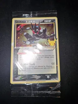 Pokemon Celebrations Greninja Gold Star SWSH144 HD Swirl Sealed Promo Card - Image 5