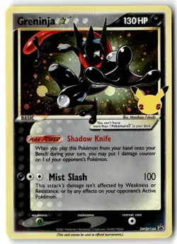 Pokemon Card Greninja Star LP SWSH Promo Cards Promo Celebrations SWSH144 - Image 1