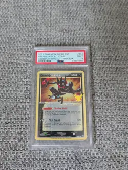 Pokemon Greninja Gold Star Celebrations Promo Card SWSH144 PSA 9 - Image 1