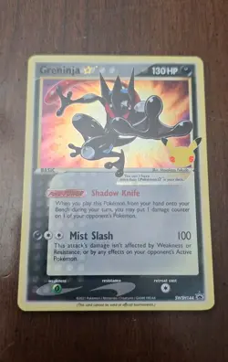 Greninja Gold Star SWSH144 - Celebrations ETB Promo Pokemon Card - NM - Image 1