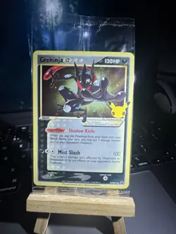 Pokemon TCG Greninja Gold Star SWSH144 25th Celebrations Promo Card Sealed - Image 1
