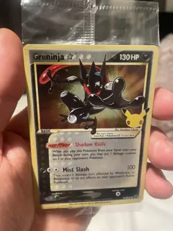 Pokemon TCG Greninja Gold Star SWSH144 25th Celebrations Promo Card - Image 1