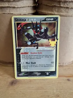 Pokemon TCG Greninja Gold Star SWSH144 25th Celebrations Promo Card - Image 1