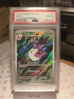 2024 Pokemon Arbok Illustration Rare Temporal Forces PSA 10 GEM MINT 176/162 - Image 3