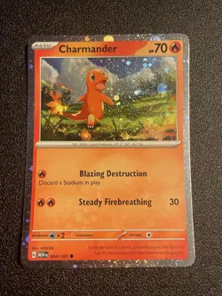 Charmander - 004/165 - Cosmos Holo - 151 - Pokemon Card - NM/M - Image 1
