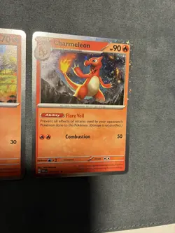 Pokemon TCG Charmeleon 005/165 Charmander 004/165 Cosmos Holo Promo SET NM - Image 2