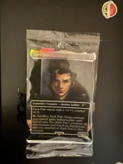 Sealed Zack Fair Magic the Gathering MTG Promo Card (FF7 Rebirth Switch 2 Bonus) - Image 1