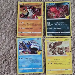 Nintendo Pokemon TCG 2021 Celebrations Holo Promo 4-Card Lot #4 - Image 1