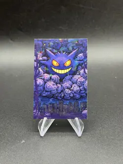 Gengar Van Gogh Cracked Ice Pokemon Halloween Database Card 49 Peru Us Seller - Image 1