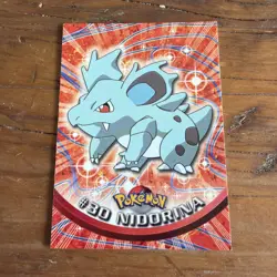 Pokemon Card Nidorina #30 TOPPS Series 1 Green Label Pokemon - Image 1