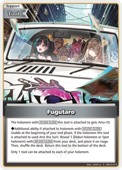 Fugutaro FOIL S hololive OFFICIAL CARD GAME hSD10-013 Ayakashi Vermilion ENGLISH - Image 1