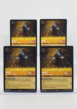 Disney Lorcana Hades - Lord of the Underworld 6/204 the First Chapter - 4 Cards - Image 1