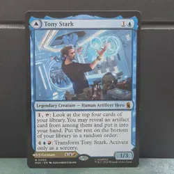 Tony Stark The Invincible Iron Man 80 Marvel Super Heroes Card Game MTG TCG NM - Image 2