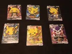 6Pikachu Pokemon Card Holo GX VSTAR VMAX GX EX Cosplay Art - Image 1