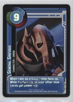 2011 Star Wars: Clone Wars Adventures Trading Card Game General Grievous #100 - Image 1