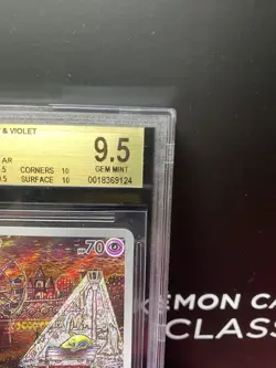 BGS 9.5 Drowzee 086/078 Pokemon Trading Card Game Vintage Nintendo Japanese 2023 - Image 3