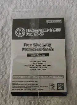TCG Bandai Card Games Fest 25-26 Promo Pack - Gundam, OP, Digimon, UA, & DBS - Image 2