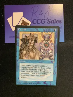 Portent, MTG Ice Age (1995), Common Blue Instant Near Mint - Image 1
