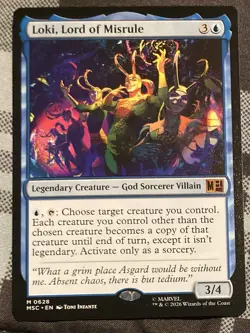 MTG LOKI LORD OF MISRULE MYTHIC RARE MAGIC THE GATHERING MARVEL JUMPSTART - Image 1