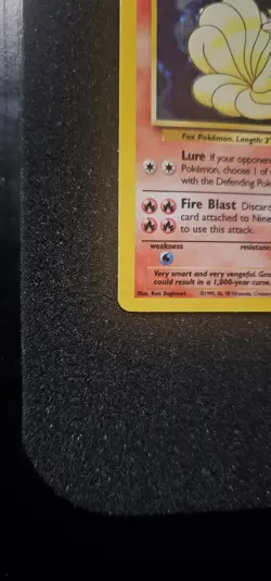 Ninetales Holo Rare Base Set 12/102 1999 Vintage Pokemon Card, Unlimited - Image 5