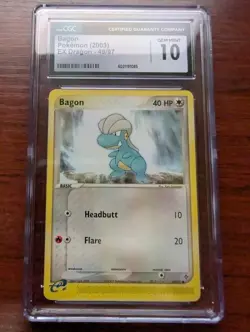 CGC 10 Bagon 49/97 EX Dragon 2003 Pokemon Card - Image 1