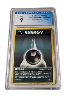 🔥1999 Darkness Energy Japanese Pokemon Card Rare CGC MINT 9 - Image 1