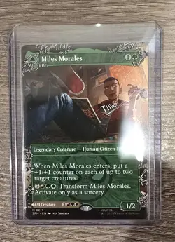 MGT Miles Morales (0211) (Borderless) Marvel's Ultimate Spiderman Card - Image 1