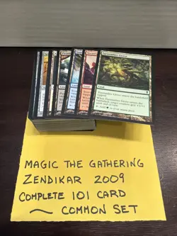 Magic The Gathering MTG Zendikar Complete 101 Card Common Set NM Unplayed - Image 1